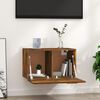 vidaXL Wall Cabinet Smoked Oak 60x36.5x35 cm Engineered Wood