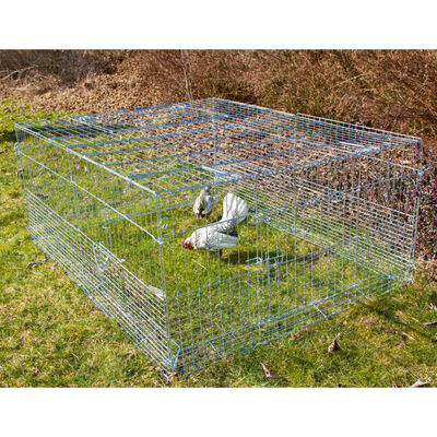 Kerbl Young Animal Free Range Enclosure with Escape Barrier 144x112x60 cm Chrome