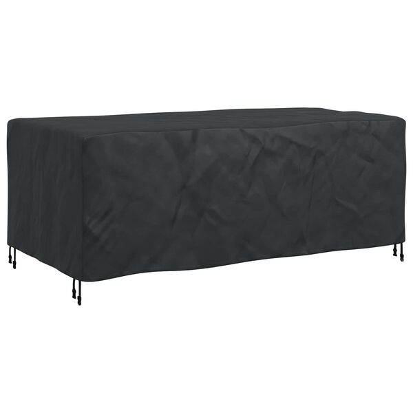 vidaXL Furniture Cover Plain Black 200 x 110 x 70 cm 600D