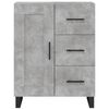 vidaXL Highboard Concrete Grey 69.5x34x180 cm Engineered Wood