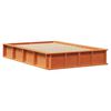 vidaXL Bed Frame Wax Brown 120 x 200 cm Solid Pine Wood