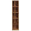 vidaXL CD Cabinets 2 pcs Old Wood 21x16x93.5 cm Engineered Wood