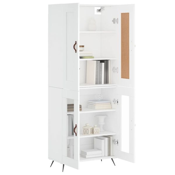 vidaXL Highboard White 69.5x34x180 cm Engineered Wood