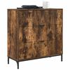 vidaXL Sideboard Smoked Oak 79.5 x 33 x 82 cm Engineered Wood