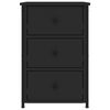 vidaXL Bedside Cabinets 2 pcs Black 40x36x60 cm Engineered Wood