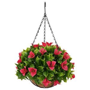 vidaXL Artificial Flowers Rosy 33 x 33 x 44 cm PE and Steel