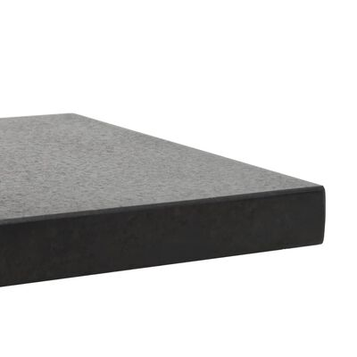 vidaXL Parasol Base Granite 28.5 kg Square Black