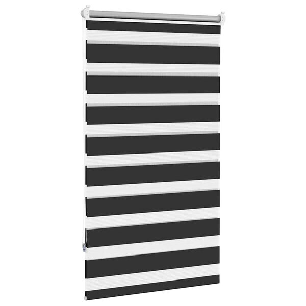vidaXL Zebra blind 90.9x150 cm Fabric Width 86.7 cm black
