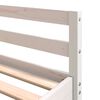 vidaXL Loft Bed with Desk and Ladder White 180x200 cm Super King Solid Wood Pine