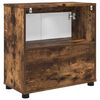 vidaXL Bathroom Basin Cabinet with Shelf Smoked Oak 60 x 30 x 60 cm