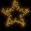 vidaXL Christmas Light Decoration with Spikes Star 80 LEDs 60 cm