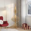 vidaXL Wooden Christmas Tree with Stand Brown 180 cm Solid pine wood