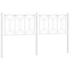 vidaXL Metal Headboard White 150 cm