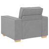 vidaXL Sofa 3 pcs Cloud Grey Fabric