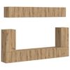 vidaXL TV Cabinet Set 5 pcs Artisan Oak Engineered Wood