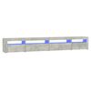 vidaXL TV Cabinet with LED Lights Concrete Grey 270x35x40 cm