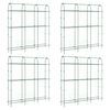 vidaXL Garden Trellises for Climbing Plants 4 pcs U-Shape Steel