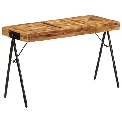 vidaXL Writing Table Solid Mango Wood 118x50x75 cm