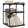 vidaXL Printer Stand 3-Tier Brown Oak 43x48x64 cm Engineered Wood