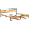vidaXL Bed Frame without Mattress Solid Rough Mango Wood 200x200 cm