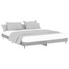 vidaXL Bed Frame without Mattress Grey Sonoma 200x200 cm Engineered Wood