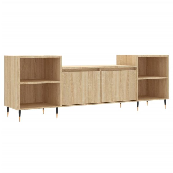 vidaXL TV Cabinet Sonoma Oak 160x35x55 cm Engineered Wood