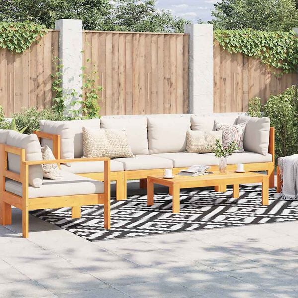 vidaXL Outdoor Carpet ARAKIL White and Black 190x290 cm PP