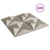 vidaXL Wall Panels 24 pcs Beton 50x50 cm XPS 6 m&sup2; Origami