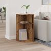 vidaXL End Table Old Wood 29.6 x 29.6 x 60 cm Engineered Wood