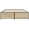 vidaXL Bed Frame without Mattress Sonoma Oak 150x200 cm King Size