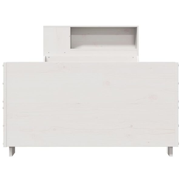 vidaXL Bed Frame without Mattress White 90x200 cm Solid Wood Pine