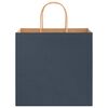 vidaXL Paper Bags 250 pcs with Handles Blue 26x17x25 cm