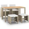 vidaXL Garden Dining Set | Beige, Cream White