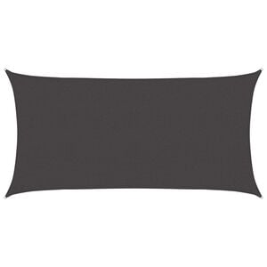 vidaXL Sunshade Sail Anthracite 2.5 x 6 m HDPE