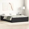 vidaXL Bed Frame without Mattress Black 160x200 cm