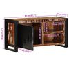 vidaXL TV Cabinet 80x30x40 cm Solid Wood Reclaimed