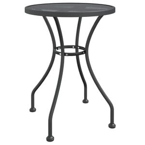vidaXL Garden Table &Oslash;60x72 cm Expanded Metal Mesh Anthracite