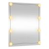vidaXL Wall Mirror with LED Lights 50x60 cm Glass Rectangle