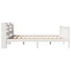 vidaXL Bed Frame without Mattress White 200x200 cm Solid Wood Pine