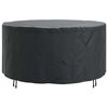 vidaXL Outdoor Furniture Cover Black 182 x 182 x 71 cm 600D fabric