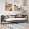 vidaXL Day Bed without Mattress Grey Solid Wood Pine 90x200cm