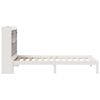 vidaXL Bookcase Bed without Mattress White 90x200 cm Solid Wood Pine