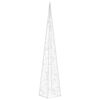 vidaXL Acrylic Decorative LED Light Cone Cold White 60 cm