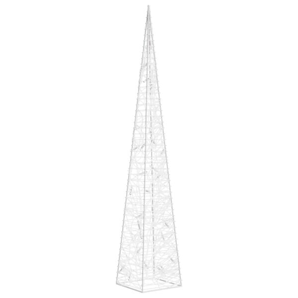 vidaXL Acrylic Decorative LED Light Cone Cold White 60 cm