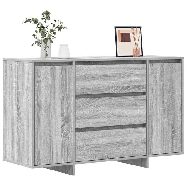 vidaXL Sideboard Grey Sonoma 120 x 41 x 75 cm Engineered Wood