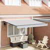 vidaXL Awning Frame Manual Anthracite 3.5 x 2.5 m Aluminium