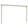 vidaXL Pergola | Green | Impregnated pinewood | Medium | Decorative Inlays