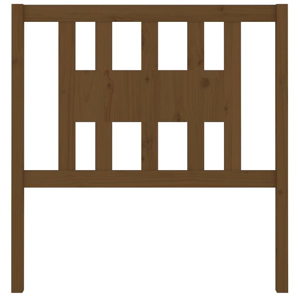vidaXL Headboard Honey Brown 106x4x100 cm Solid Wood Pine