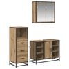 vidaXL Bathroom Furniture Set 3 pcs Artisan Oak Engineered Wood