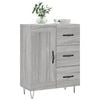 vidaXL Sideboard Grey Sonoma 69.5x34x90 cm Engineered Wood